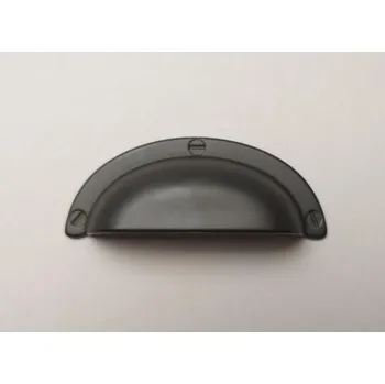 Nábytkové kování Černá kovaná úchytka kapsa