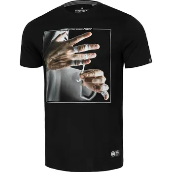 Pánské tričko PitBull West Coast - pánské triko POWER BJJ černé L