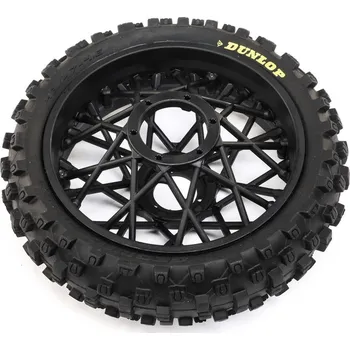 RC vybavení 1:4 Losi Promoto-MX Motorcycle: Kolo s pneu Dunlop MX53 zadní, disk černý