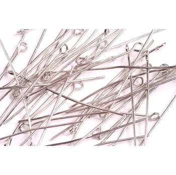 Korálek Ketlovací jehla 50mm platina