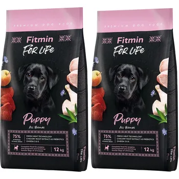 Fitmin For Life Puppy Poultry/Pork/Beef, 2x 12 kg