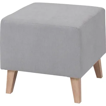 Taburet Taburet OVIEDO | 51x51 cm | bez úložného prostoru | šedá