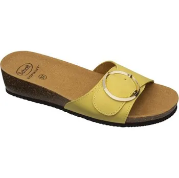 Dámské pantofle Scholl AMALFI MULE žluté dámské zdravotní pantofle