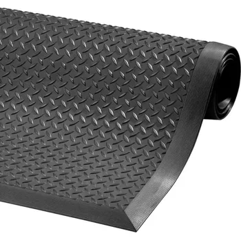 Rohožka Černá protiúnavová protiskluzová průmyslová rohož Cushion Flex - 210 x 91 x 1,27 cm