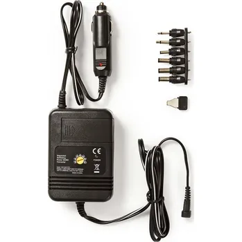Notebook Nedis DCPA004 Napájecí adaptér, do auta, univerzální, 1,5-12V, vstup 12-24V, výstup max. 2A, 24W, 6 konektorů, černý DCPA004