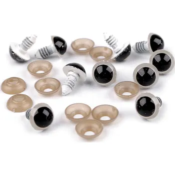 Oči s pojistkou Ø14 mm, barva 5 bílá