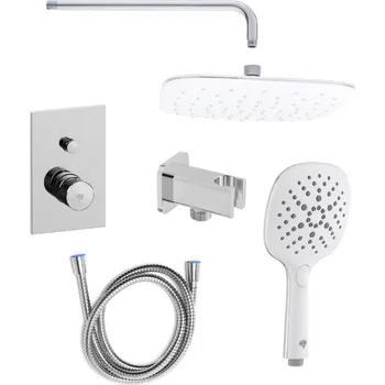 Sprchový set Sprchový systém SAT Evolution včetně podomítkového tělesa chrom SATBSETEVO2