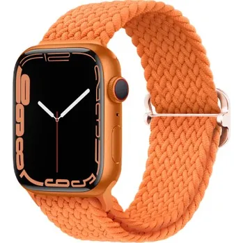 Řemínek na hodinky BSTRAP | BStrap Elastic Nylon reminek na Apple Watch 42/44/45mm, orange (SAP013C38)