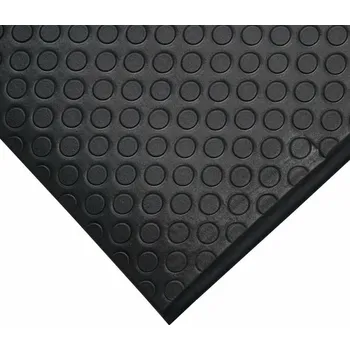Rohožka Černá pěnová protiúnavová protiskluzová průmyslová rohož - 90 x 60 x 0,95 cm