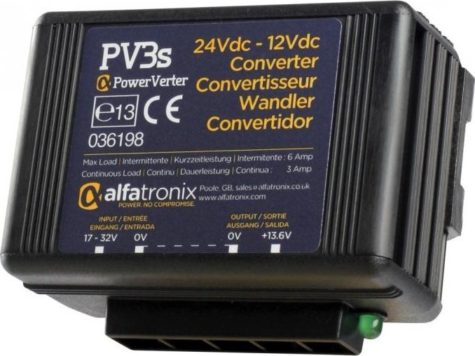 Měnič napětí Alfatronix PV3s DC 24/12V