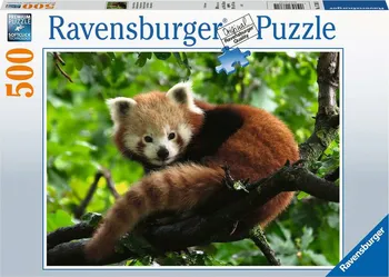 Puzzle Ravensburger Panda červená 500 dílků
