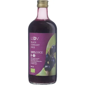 Loov Šťáva z černého rybízu 100% BIO 500 ml