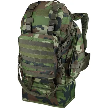turistický batoh Batoh taktický Molle OVERLOAD 60l Woodland CMG