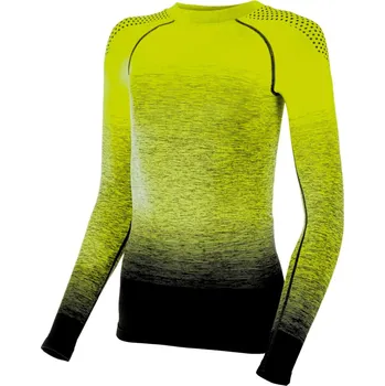 R2 funkční triko dětské dlouhé žlutá/černá 6-8Y Černá 10Y-12Y