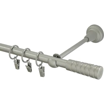 Garnýž Garnýž kovová 380 cm jednořadá 16 torino matná stříbrná