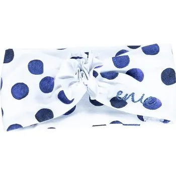 Kojenecká čepice ENIE BABY dětská čelenka HAPPY Blue Circle 9-12m