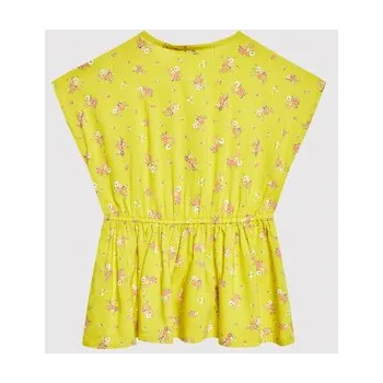 Dámské šaty United Colors Of Benetton Letní šaty 49RUGV008 Zelená Regular Fit 90