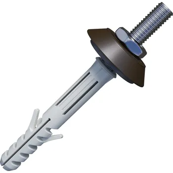 Hmoždinka ZOFITHERM HZ hmoždinka do zdiva s krytkou pro šroubovací objímky svodu - HNĚDÁ 8017