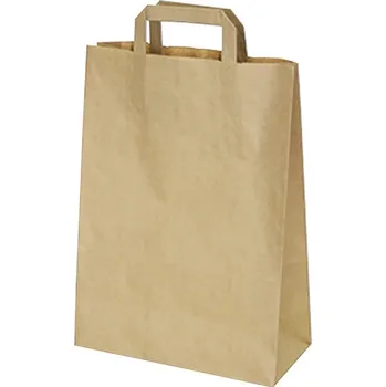 Papírová taška 22+10 x 28 cm hnědá [250 ks]
