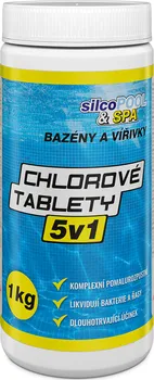 Bazénová chemie SilcoPool&Spa Chlorové tablety 5v1