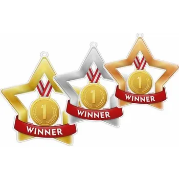 Poháry Bauer Akrylátová medaile MDASTARM46 | Čísla