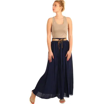 Dámská sukně Glara Dámská dlouhá sukně s kapsami 397874