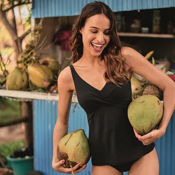 Dámské plavky Dámsky plavkový Top Tankini horní díl 8880-1 - Anita černá 40D