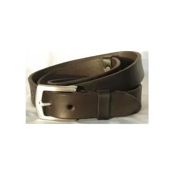 Opasek Zubíček - výroba loveckých potřeb Kožený myslivecký opasek - nerezová spona - šířka 4 cm - Délka 150