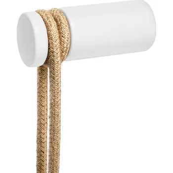 Nábytkové kování creative cables Rolé, dřevěná nástěnná úchytka pro závěsnou lampu Barva komponentu: Bílá