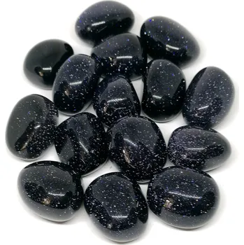 Drahý kámen Magický modrý avanturín – tromlované menší kousky pro harmonii a energii ( /zvaný měsíční kámen/ )