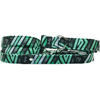 Obojek pro psa Obojek HAPPYZOO BY KIWLY softshell Labyrint 2,5x27-40cm (DOPRODEJ)
