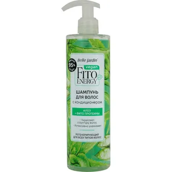 Šampon BELLE JARDIN ALOE FITO ENERGY šampon s kondicionérem na suché a barvené vlasy 400ml