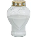 Skleněná hřbitovní svíčka srdce 18 x 12…