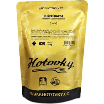 Hotové jídlo Kuřecí kapsa v krémové slaninové omáčce (1 porce)