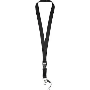 Lanyard na telefon Sagan s odpojitelnou přezkou, černá
