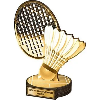 Poháry Bauer Dřevěná plaketa RWR119 | Badminton