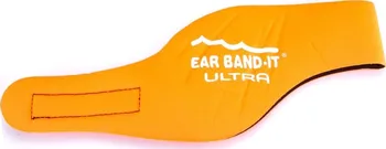 Plavecká čepice Ear Band-It Ultra neoprénová UV čelenka včetně špuntů oranžová S