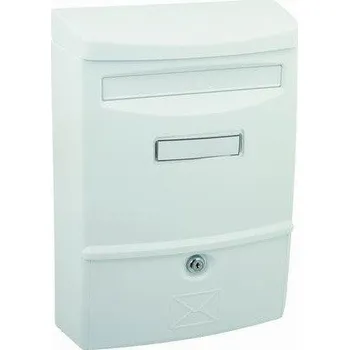 Poštovní schránka MP-KOVÁNÍ Poštovní schránka bílá plastová nástěnná 38,3x27,2x11,3cm