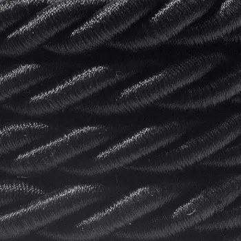 Audio kabel creative cables XL elektrický kabel 3x0,75 potažený lesklou černou textilií, průměr 16 mm