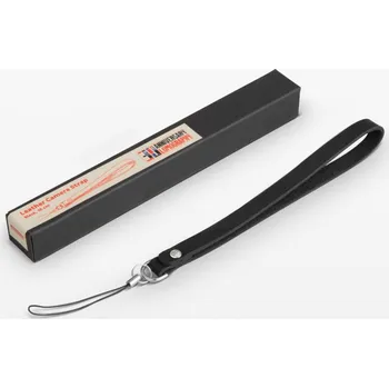Popruh k fotoaparátu a kameře LOMOGRAPHY Black Leather Wrist Strap kožené poutko 16cm