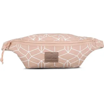 Outdoorové zavazadlo Johnny Urban Plátěná crossbody ledvinka Toni růžová se vzorem 2l