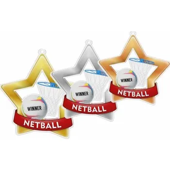 Poháry Bauer Akrylátová medaile MDASTARM12 | Netball