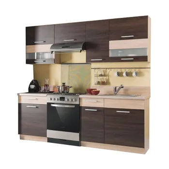 Kuchyňská linka Bog Fran Modena 160/220 cm rijeka tmavá/rijeka světlá