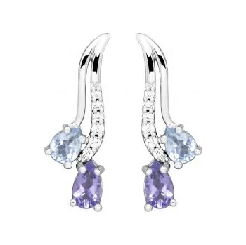 Náušnice Silver Cat Okouzlující náušnice s kubickými zirkony SC506 + 2 měsíce na vrácení zboží