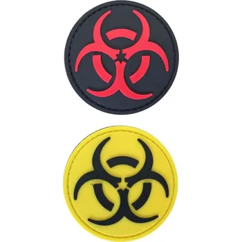 Nášivka PVC nášivka Biohazard, žlutá