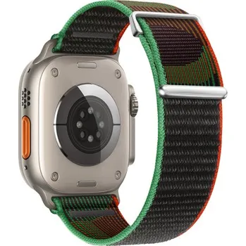 Řemínek na hodinky BSTRAP | BStrap Velcro Nylon reminek na Apple Watch 38/40/41mm, black unity (SAP016C08)