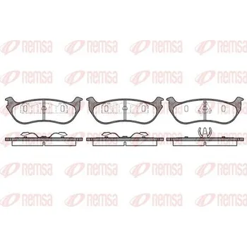 Brzdová destička Sada brzdových destiček, kotoučová brzda REMSA 0628.75
