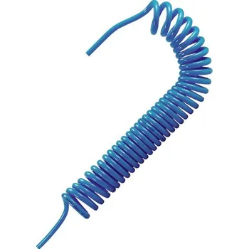 Zahradní hadice Spirálová hadice PUBJ modrá bez koncovek, 6/4mm, délka: obvodová 15m, pracovní 9m