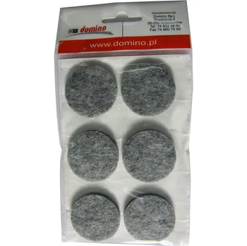Podložka pod nábytek DOMINO Filcová podložka U Filc fi40 - 6ks. šedá
