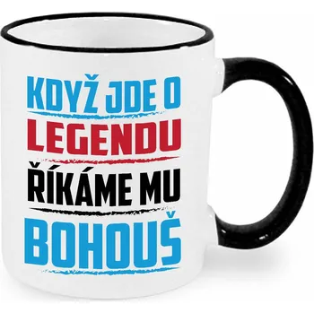 Hrnek - Když jde o legendu, říkáme mu Bohouš Barva: Černá